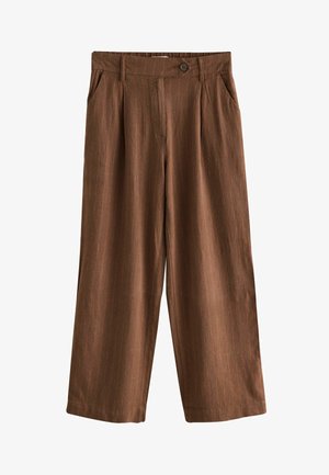 Next REGULAR FIT - WIDE LEG RICH 2 PACK . - Püksid - brown cream