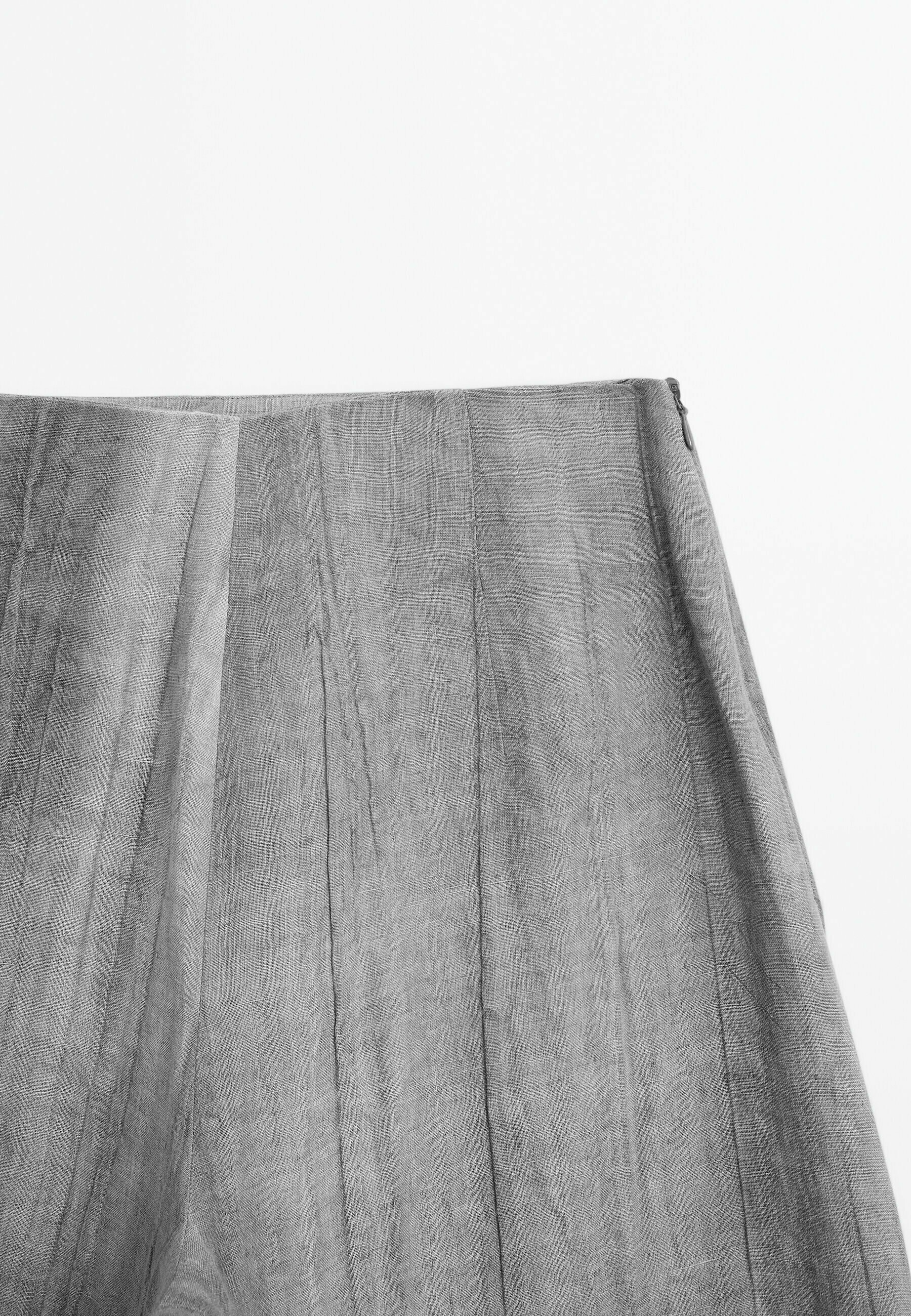 Massimo Dutti MALTINTO WASH MIDI WITH SEAM DETAILS - A-line