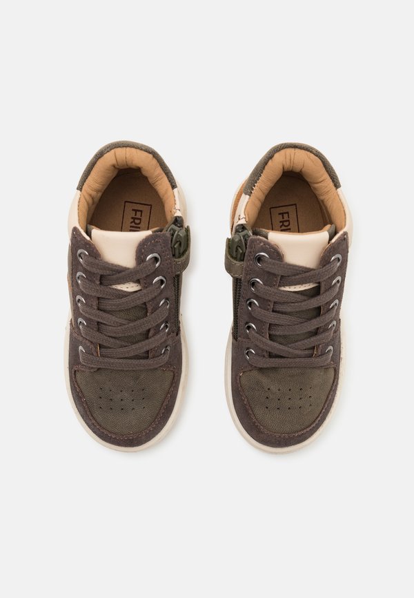 LEATHER - High-top trainers - khaki4