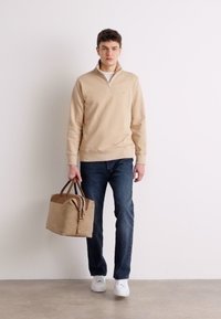 GANT REG SHIELD HALF ZIP  - Sweater - dry sand