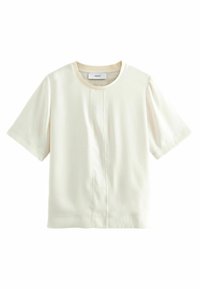 SHORT SLEEVE CREW NECK - Paprasti marškinėliai - ivory