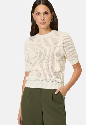 STRUKTURMUSTER - Basic T-shirt - eggnog