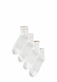 Next DOUBLE LAYER CROPPED ANKLE 4 PACK - Sokid - white neutral