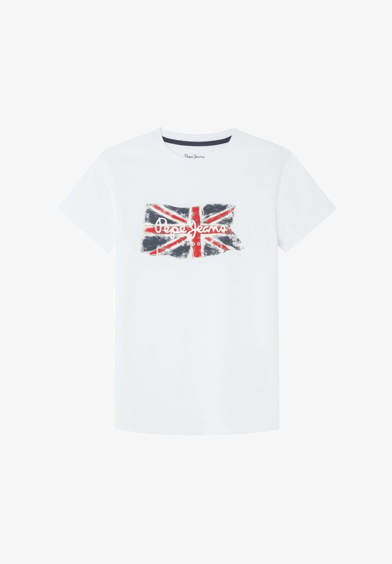 Pepe Jeans CLAG - Apdrukāts T-krekls - white