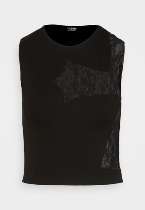 00S TANK WITH CUT OUT CROSS DETAIL - Top - black