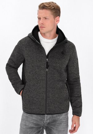Fleece jacket - dark grey melange