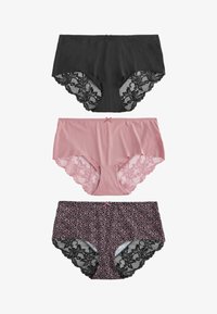 Ausgewählt, mauve purple spot print black pink
