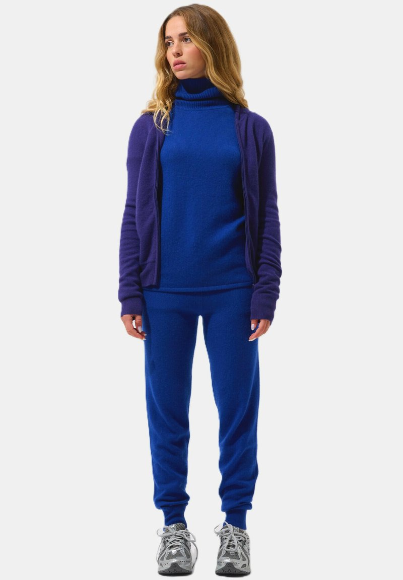 Authentic Cashmere COLOMBIS FULL ZIP WITH HOOD - Kardigan - purple