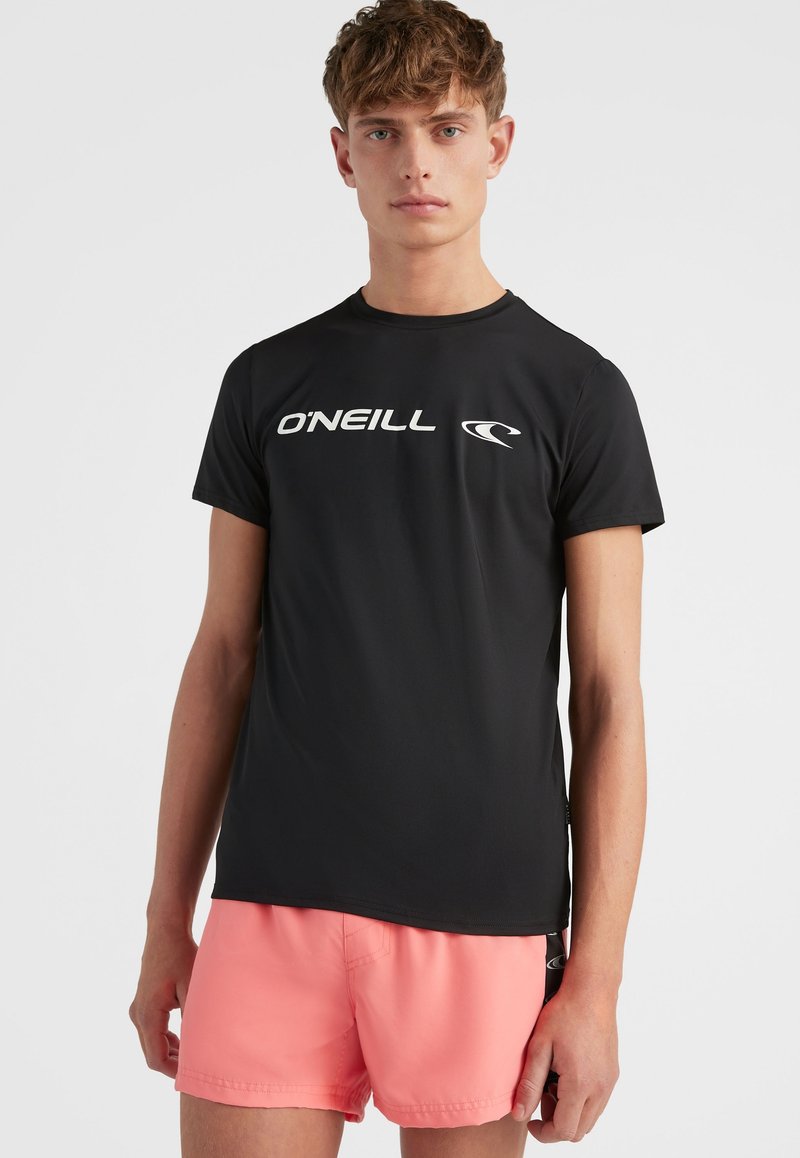 O'Neill RUTILE HYBRID Sport Tshirt black out/gemêleerd zwart