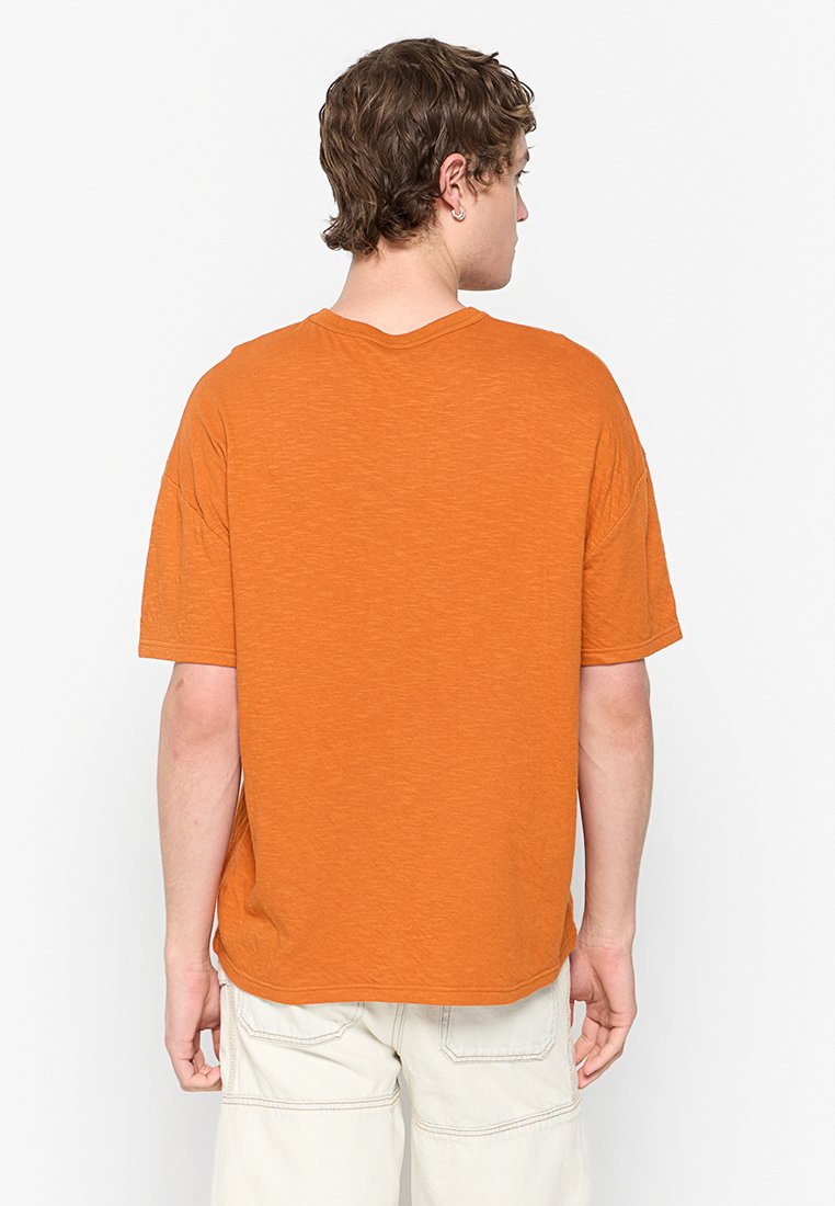 American vintage T-shirt basic oranje