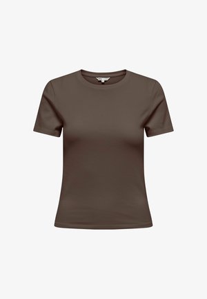 ONLY, T-SHIRT ONLRILEY T-SHIRT - Camiseta básica - chocolate martini