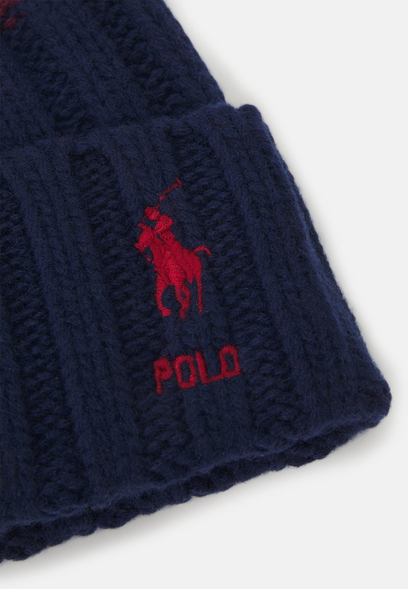 ralph lauren beanie hat navy
