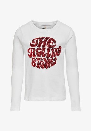 MIT LANGEN ÄRMELN PAILLETTEN - Camiseta de manga larga - bright white
