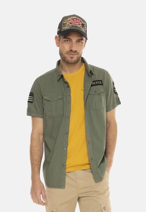 MANCHES COURTES EN AVEC PATCHS RYAN - Chemise - kaki