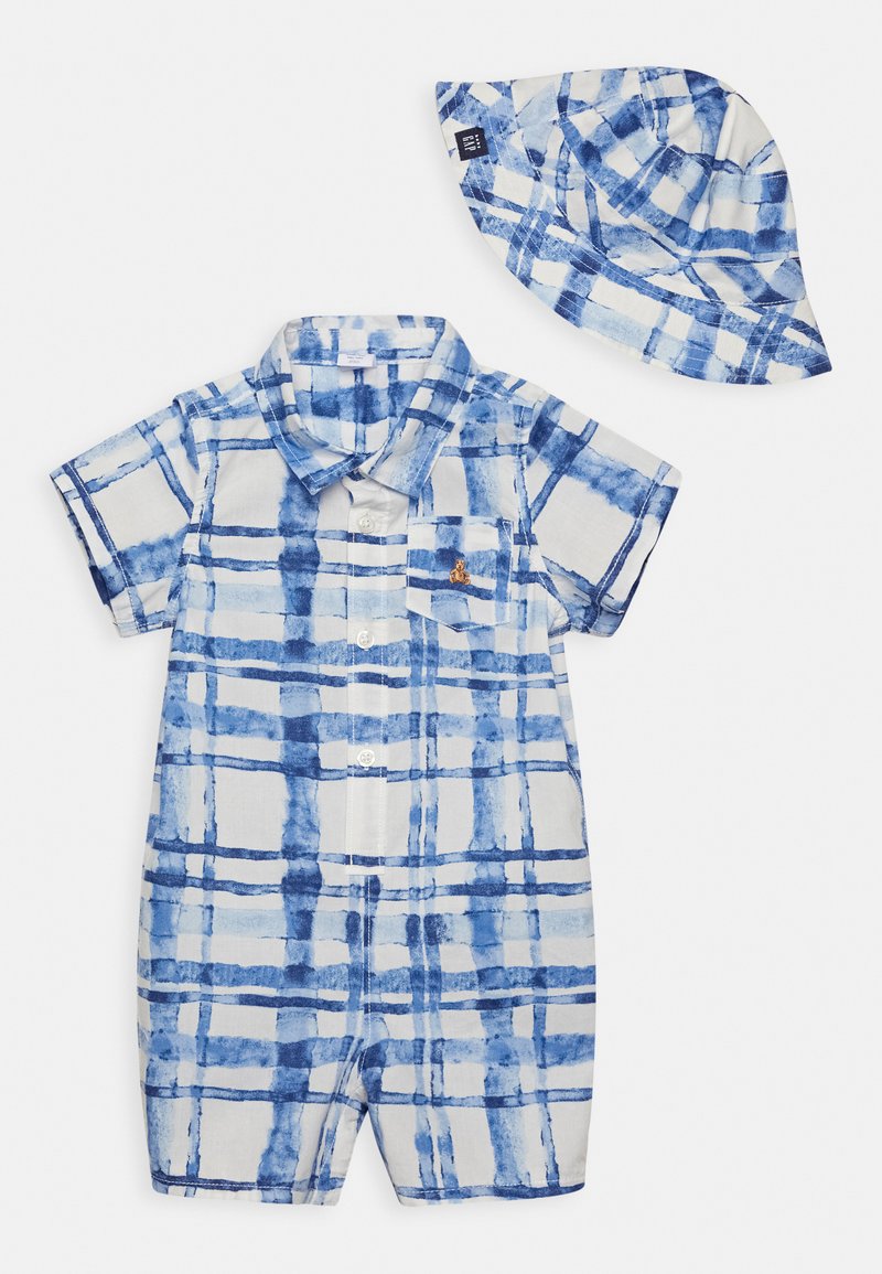 GAP BABY BOY SET Jumpsuit blue plaid/dunkelblau Zalando.at