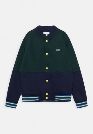 Bomber bunda - navy blue/sinople