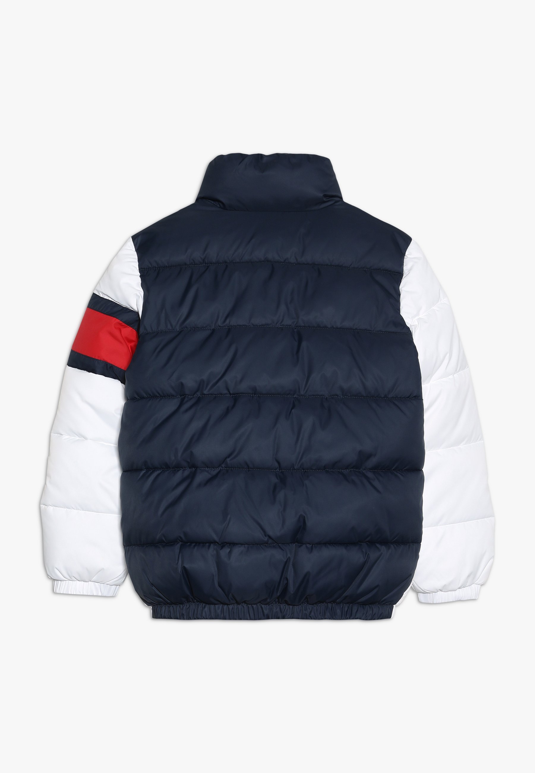 tommy jeans colour block puffer jacket