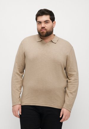 JJKANE SPLIT NECK - Poloskjorter - crockery