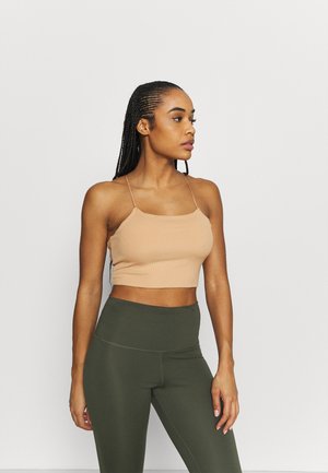 LUXE STRAPPY CAMI - Sports shirt - praline