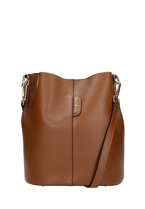 Z ODPINANYM PASKIEM - Handbag - brown