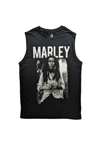 Paradiso Clothing BOB MARLEY B&W PORTRAIT MUSCLE - Top - black