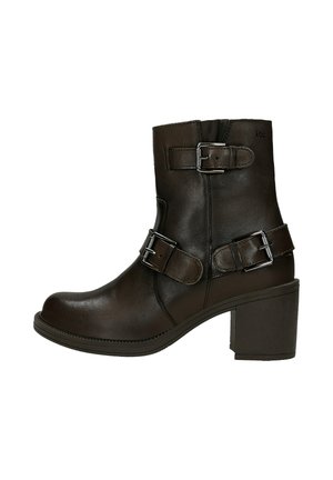 Bottines de cowboy / motard - brown