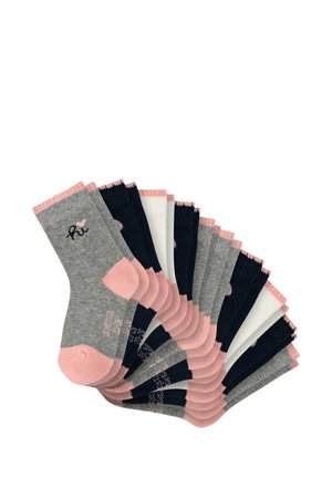 10ER PACK BASIC - Strømper - hellgrau