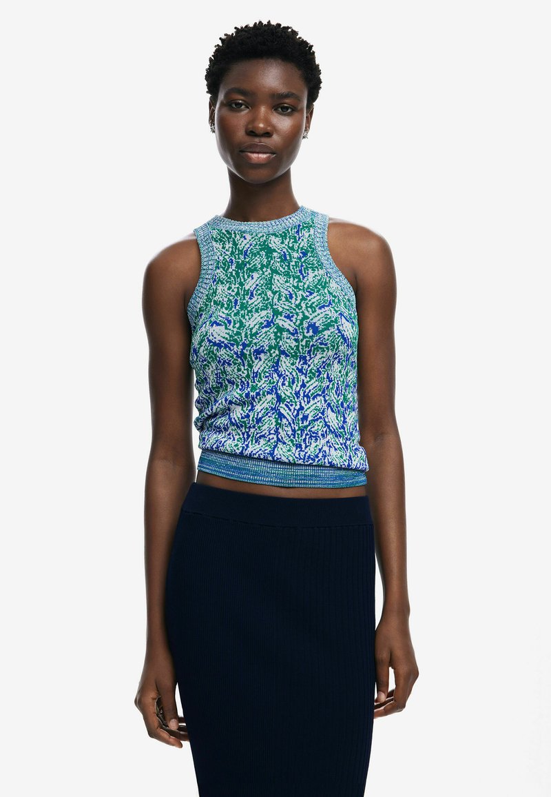 Débardeur Desigual Bleu Taille L - Occasion Très Bon état