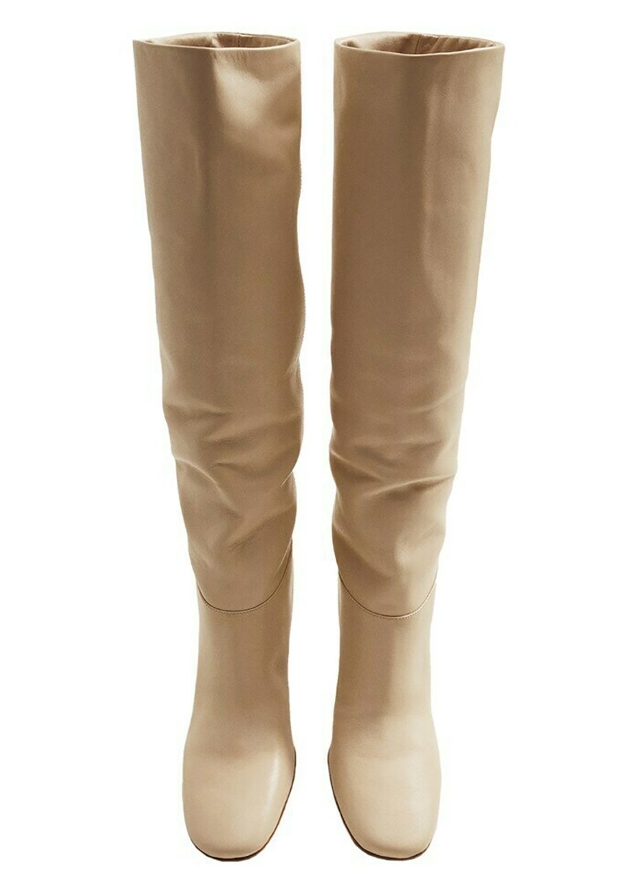 Mango Stivali alti - cremeweiß/avorio - Zalando