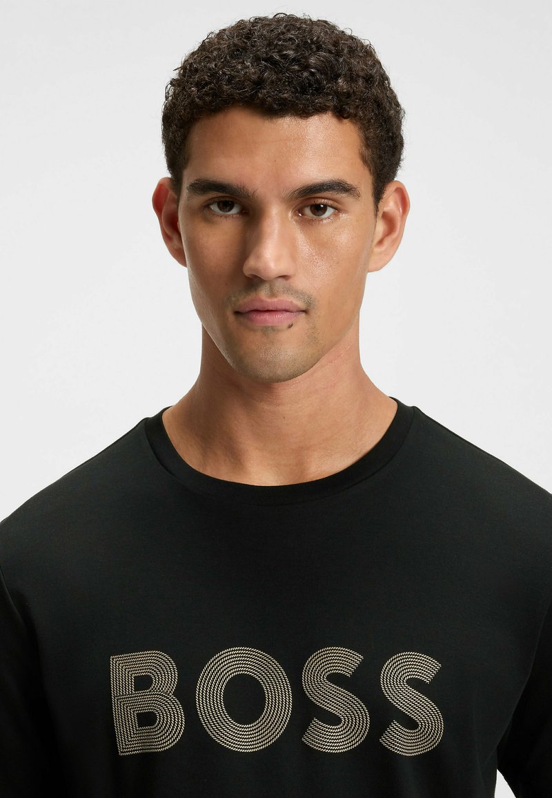 BOSS T-shirt imprimé - black/noir