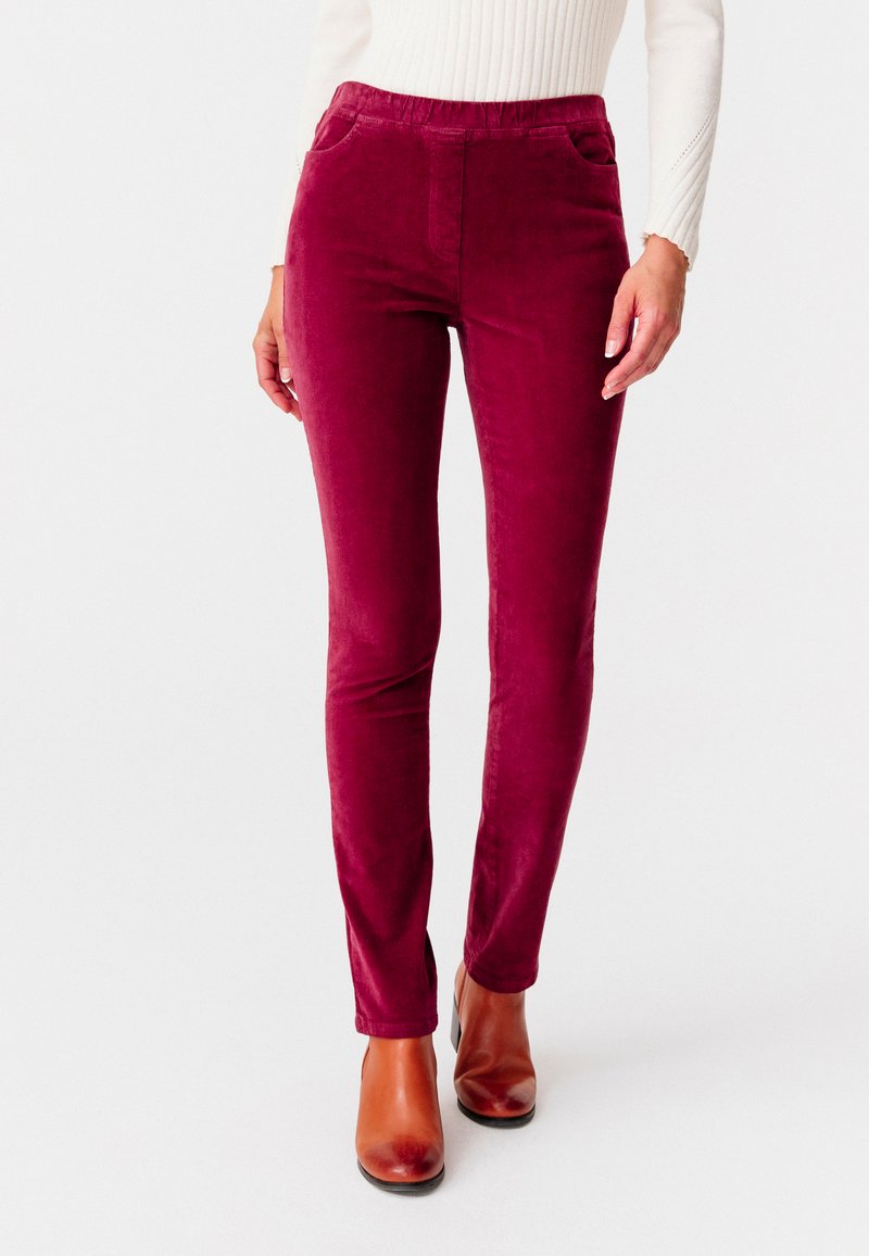 Damart EFFET VENTRE PLAT - Pantalon classique - beige foncé/marron
