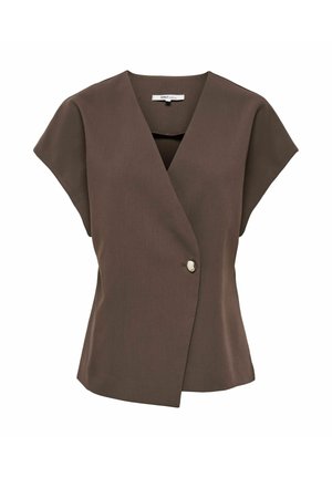 ONLY WAISTCOAT ONLYASMINE WAISTCOAT - Vest - chocolate torte