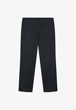 Massimo Dutti, LIGHTWEIGHT LINEN BLEND PANTS - Pantaloni - mottled dark blue