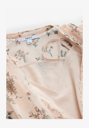 Next TALL FIT V-NECK TIERED SHEER - Maxikleid - cream ditsy floral