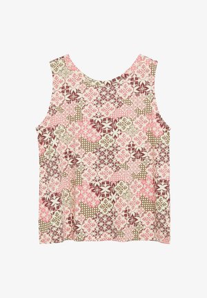 s.Oliver, T-SHIRT - Top - rot mehrfarbig