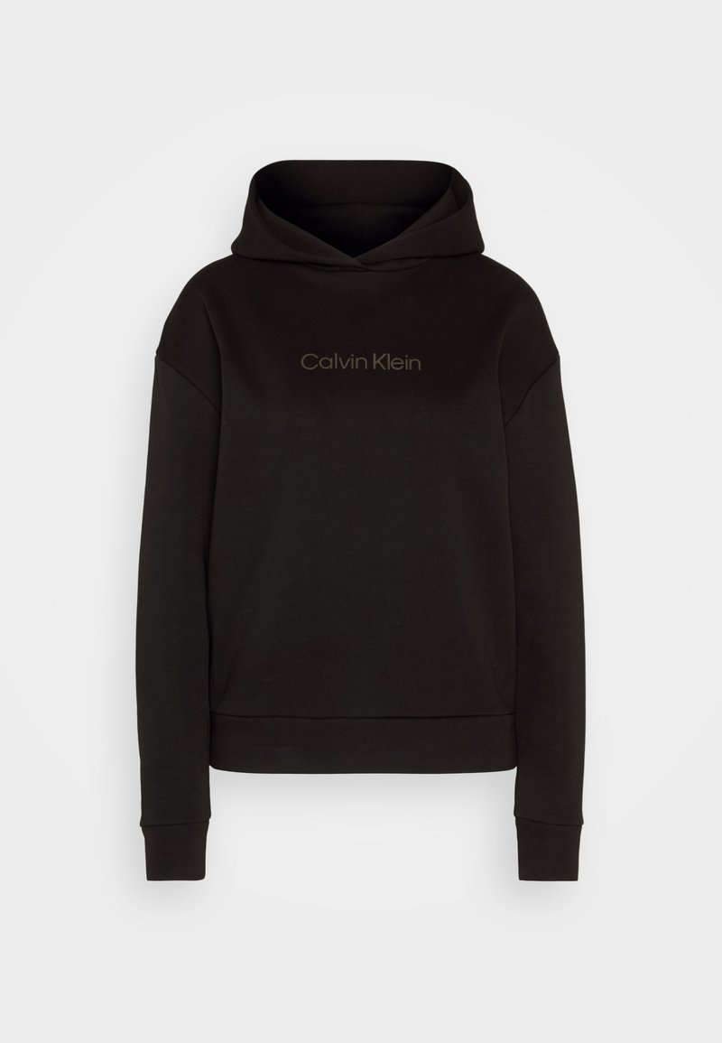 Calvin Klein HERO METALLIC LOGO HOODIE - Sweatshirt - black/noir -  ZALANDO.FR