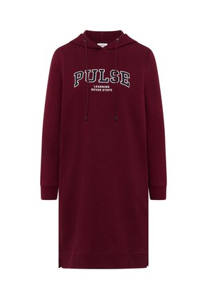 Cecil, KNIELANGES SWEATKLEID MIT KAPUZE - Robe survêtement - red wine