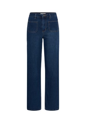Kaffe, KAANDREA POCKET - Jean droit - medium blue washed denim