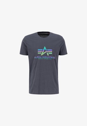 RAINBOW REF - Nyomott mintás póló - greyblack