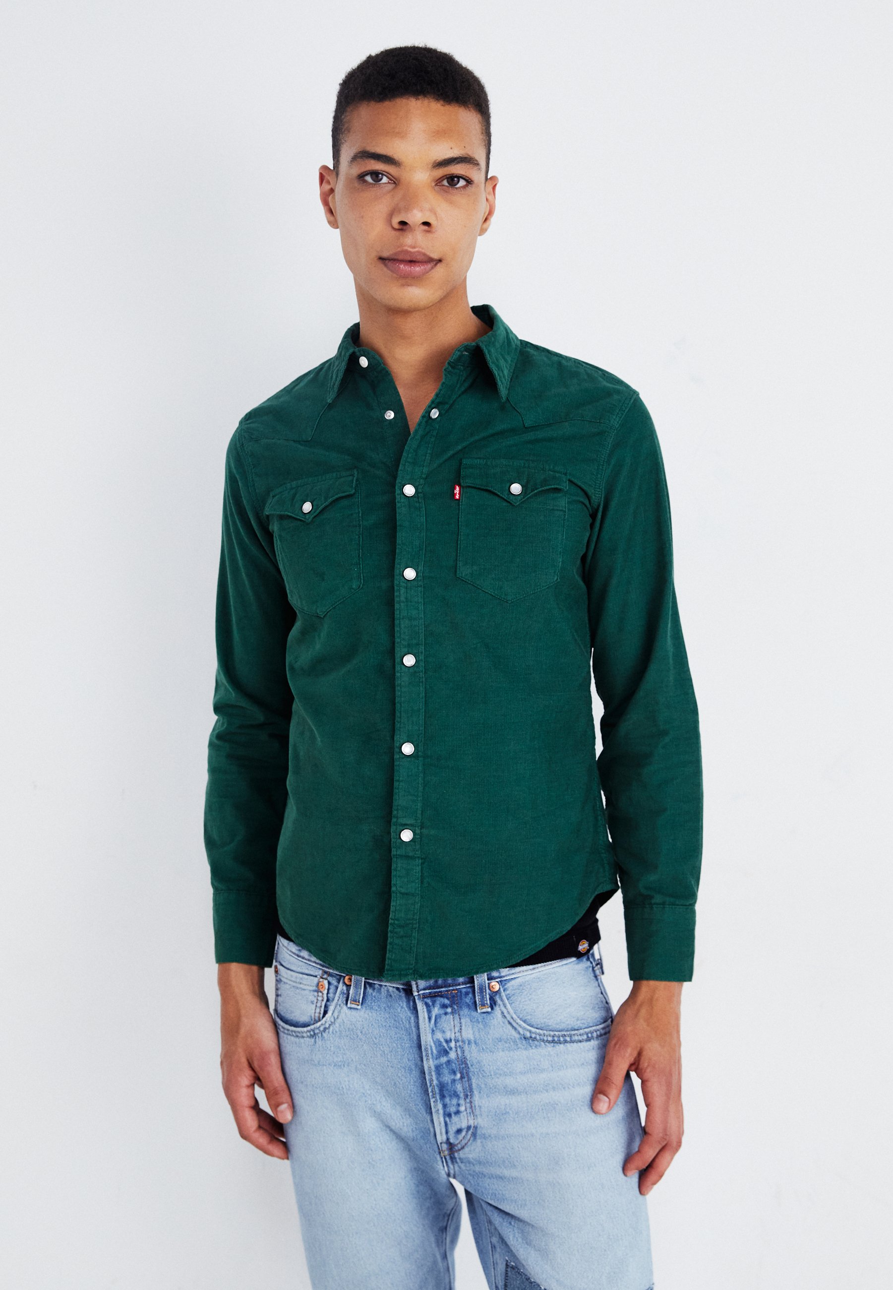 Chemise Levi's Western Denim Vintage - Taille L, Manches Longues, Très Bon état