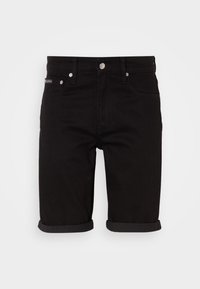 SLIM - Shorts vaqueros - denim black