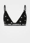 IKONIK PADDED BRALETTE - Liemenėlė su trikampio formos kaušeliais - black