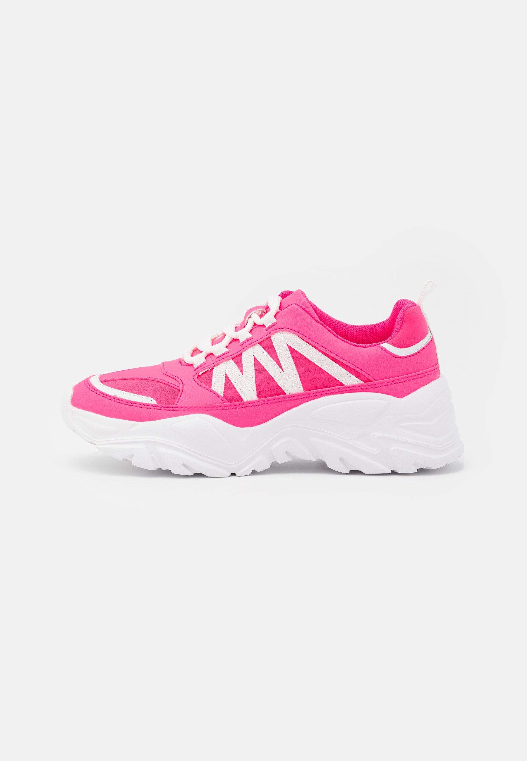 neon pink chunky trainers