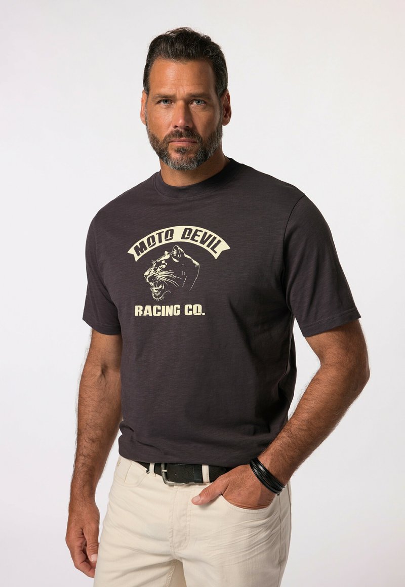 Camiseta De Algodón 100% Para Hombre JP 1880 T-Shirt Bauchfit - Cuello Redondo, Color Turquesa, Corte Ajustado Y Cómodo