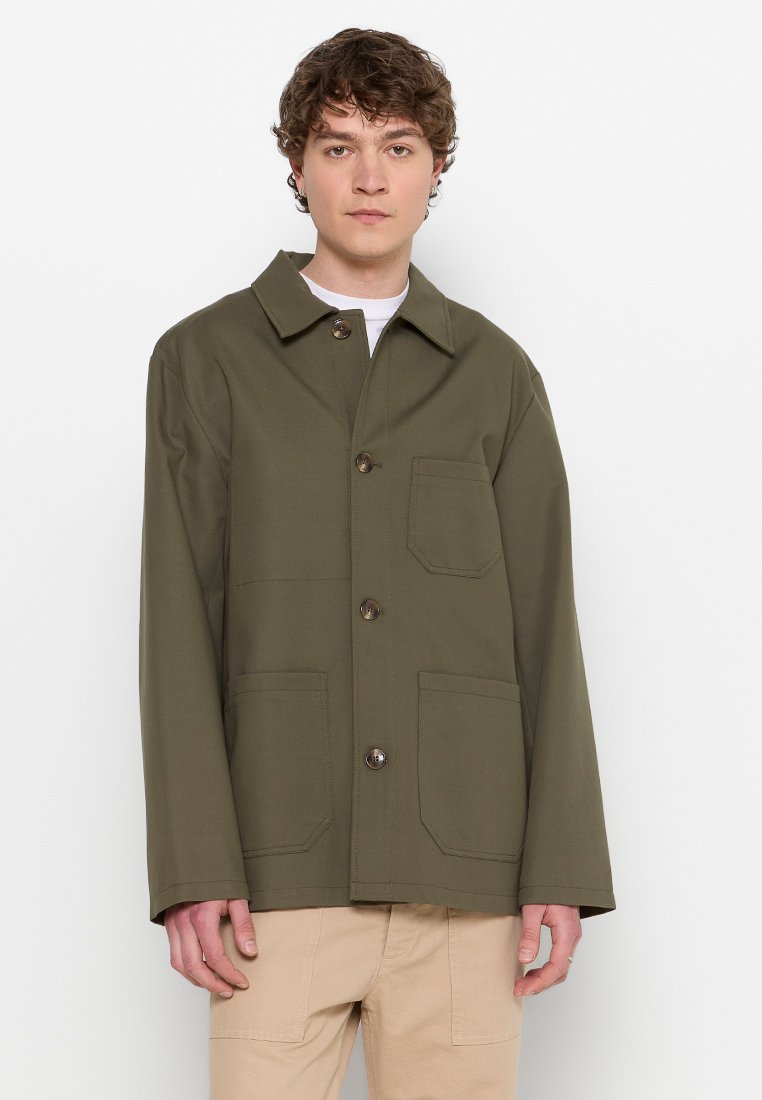 closed Lichte jas olijfgroen