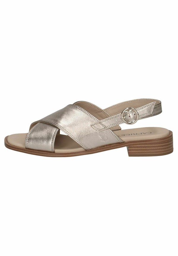 Riemensandalette - taupe metallic