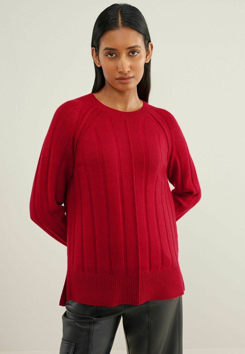 Next - CREW NECK  - Striktrøje - red, Forstør