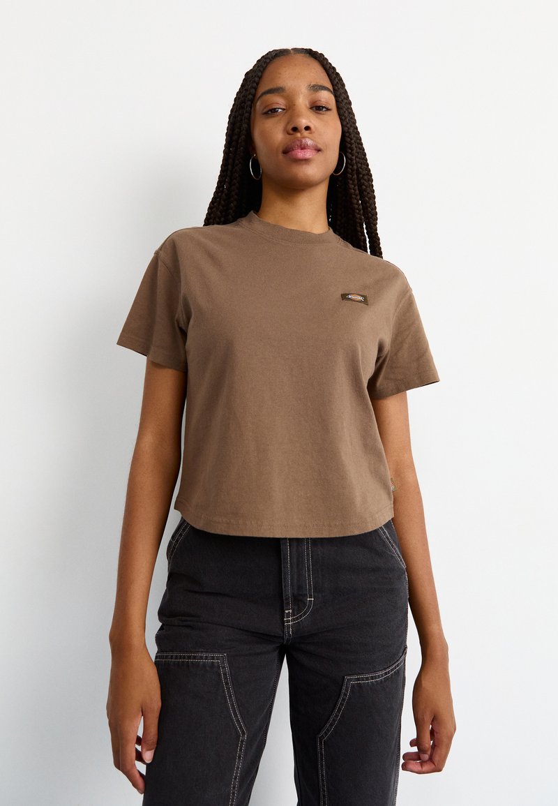 Dickies OAKPORT BOXY TEE - T-shirt basic - mushroom
