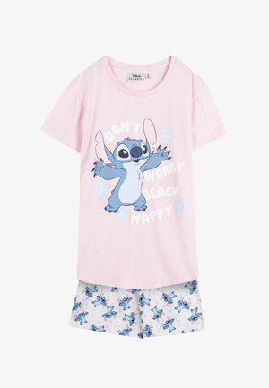 Disney, STITCH SCHLAFANZUG KURZ SET - Pigiama - pink