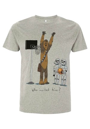 STAR WARS CLASSIC CHEWIE BASKETBALL - T-shirts print - melange grey